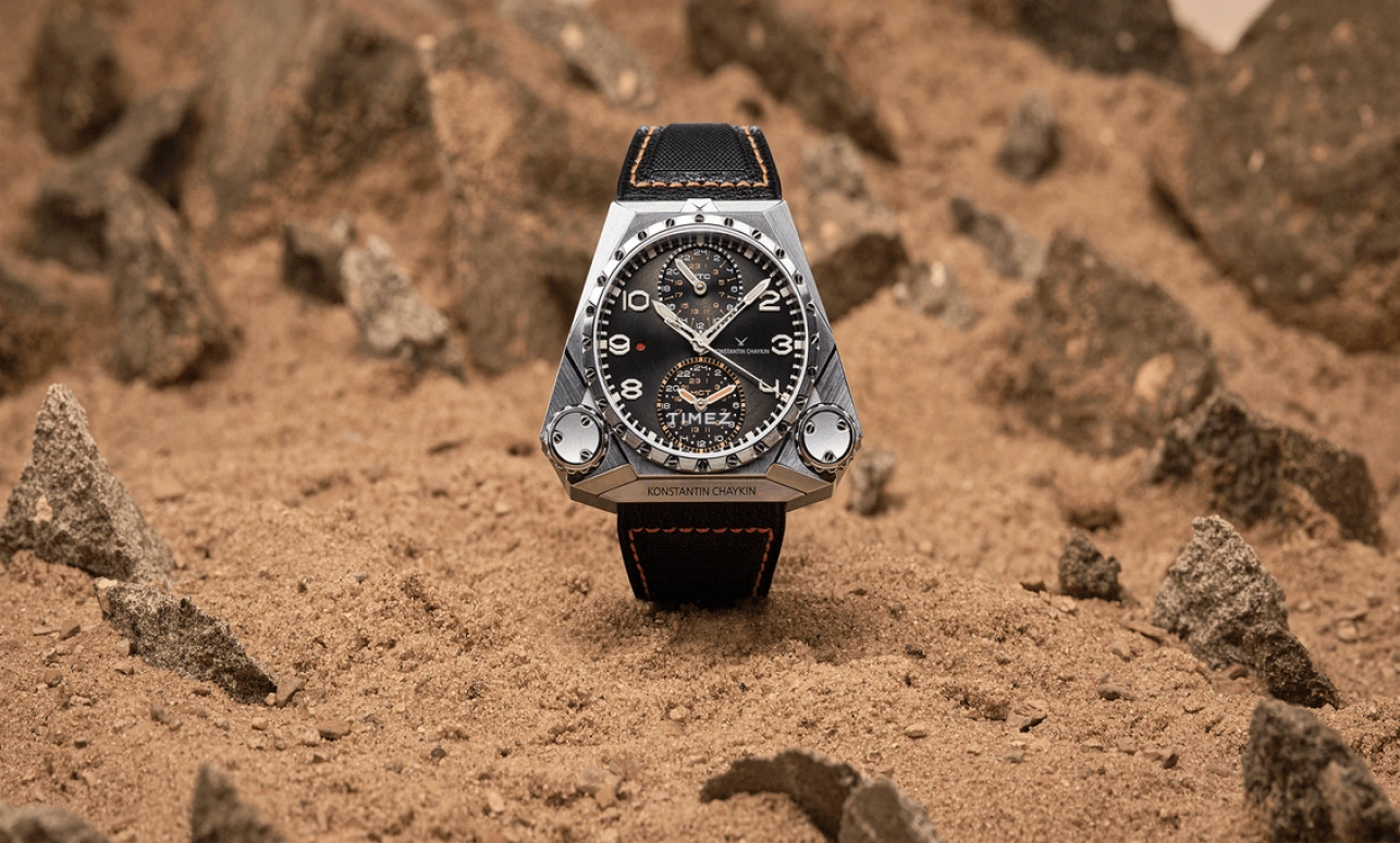 Konstantin Chaykin,Mars Conqueror 55.82x48mm,55.82x48mm,Titanium,Grey,Automatic,Dule Time,Function Selector,Mars Conqueror Mk3 Fighter