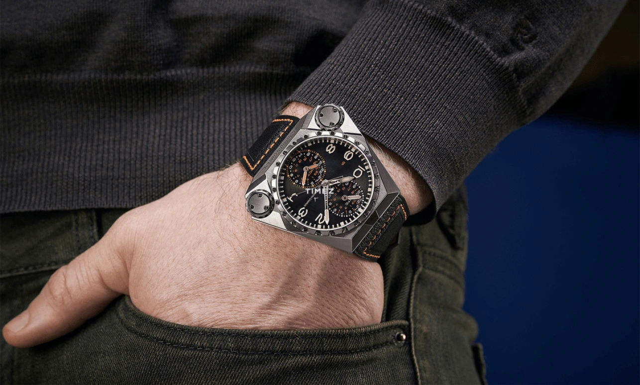 Konstantin Chaykin,Mars Conqueror 55.82x48mm,55.82x48mm,Titanium,Grey,Automatic,Dule Time,Function Selector,Mars Conqueror Mk3 Fighter