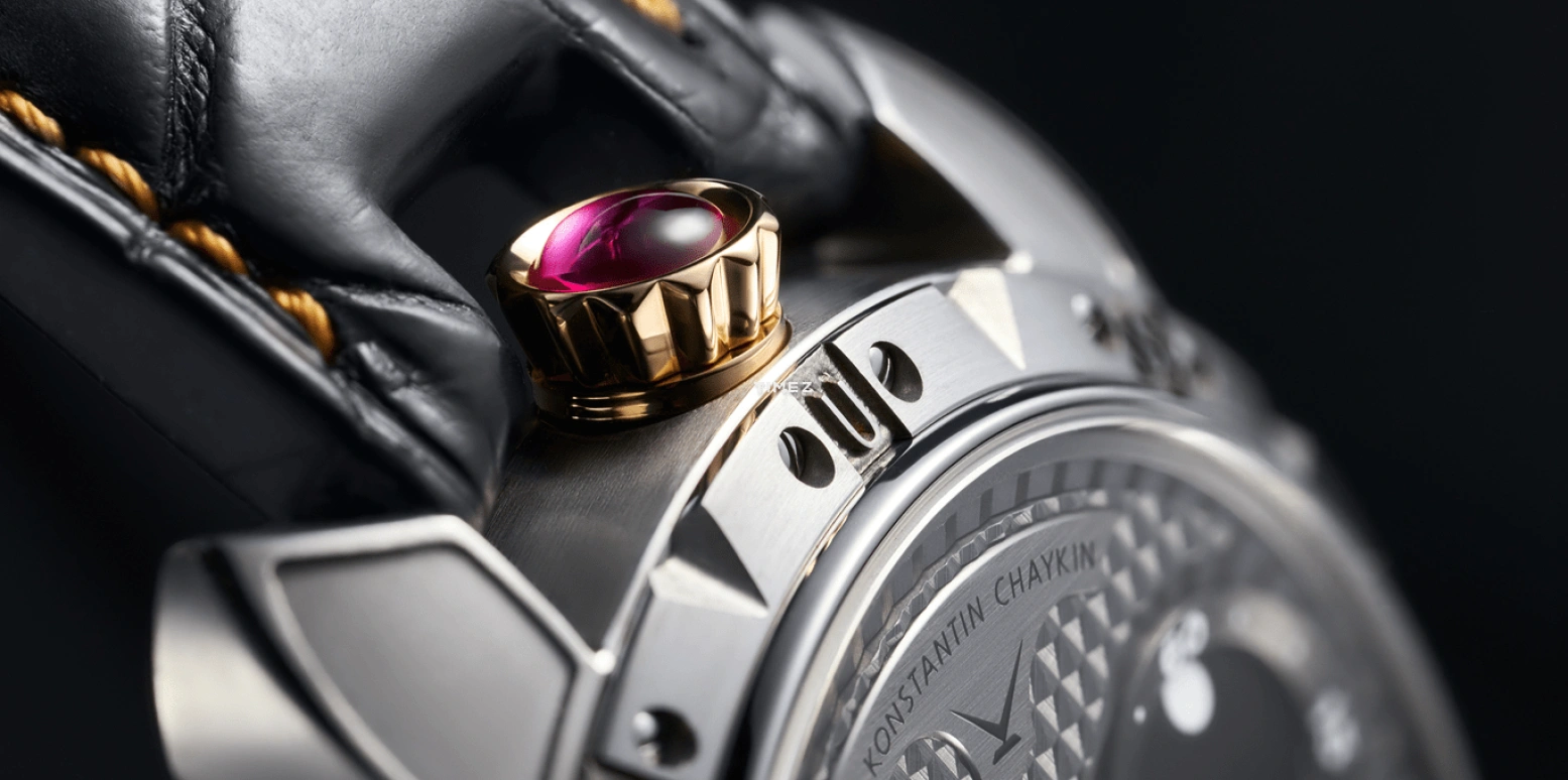 Konstantin Chaykin,Wristmons 42mm,42mm,Titanium,Grey,White,Red,Automatic,Moonphase,Sapphire,Crystal Glass,Mouse King