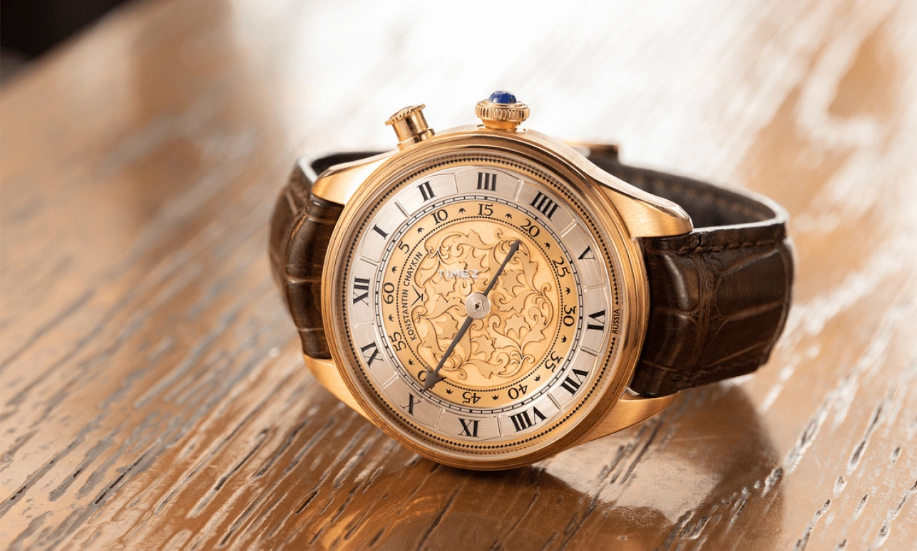 Konstantin Chaykin,Genius Temporis 40mm,40mm,Rose Gold,Rose Gold,Silver,Handwound,Sapphire,Crystal Glass,Round,Genius Temporis