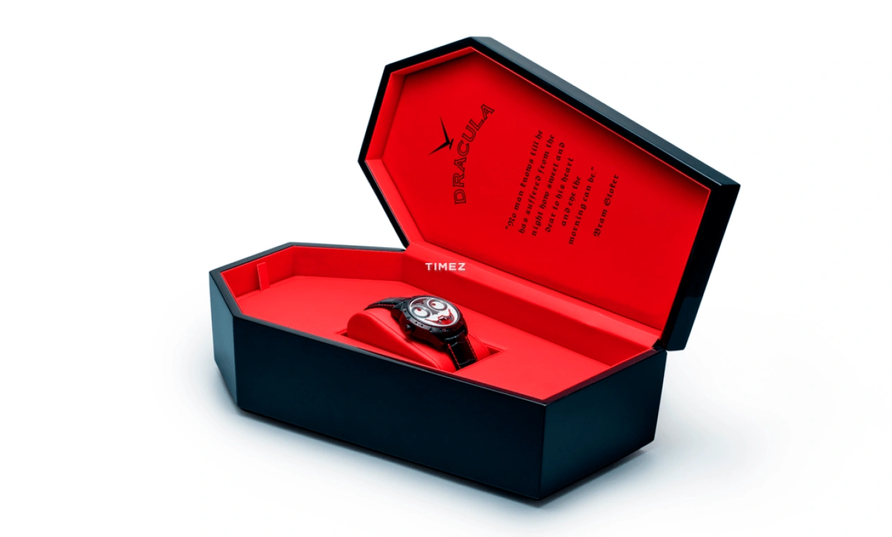 Konstantin Chaykin,Wristmons 42mm,42mm,Stainless Steel,White,Black,Red,Automatic,Moonphase,Sapphire,Crystal Glass,Dracula