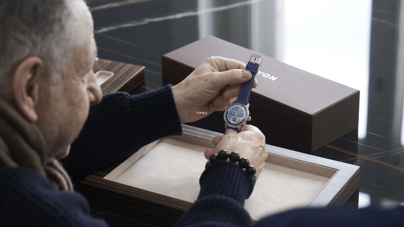 Krayon,Anywhere 39mm,39mm,Platinum,Multi-Color,Handwound,Month,Day,Sun position/rising Time,Day / Night Indication,72hours,In-house Caliber,Jean Todt