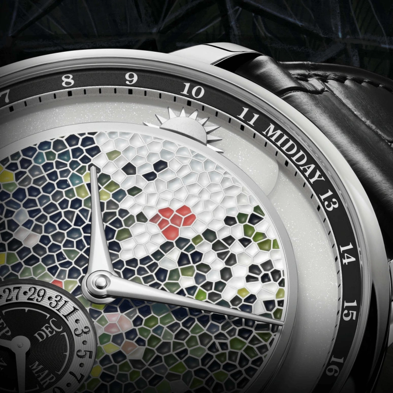Krayon,Anywhere 39mm,39mm,Platinum,Multi-Color,Handwound,Month,Day,Sun position/rising Time,Day / Night Indication,72hours,In-house Caliber,Arborea