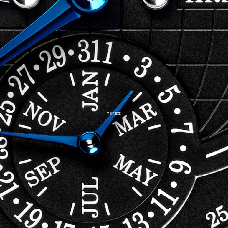 Krayon,Everywhere 43mm,43mm,White Gold,Black,Automatic,Month,Day,Function Selector,UTC,72hours,In-house Caliber,Horizon
