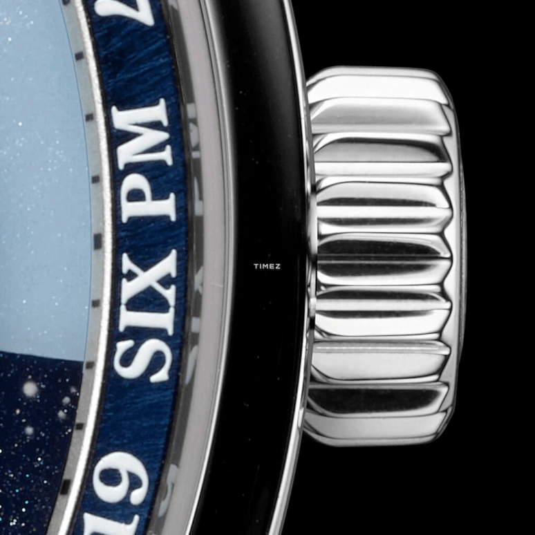 Krayon,Anywhere 39mm,39mm,White Gold,Blue,Handwound,Month,Day,Sun position/rising Time,Day / Night Indication,72hours,In-house Caliber,C030,C030-01