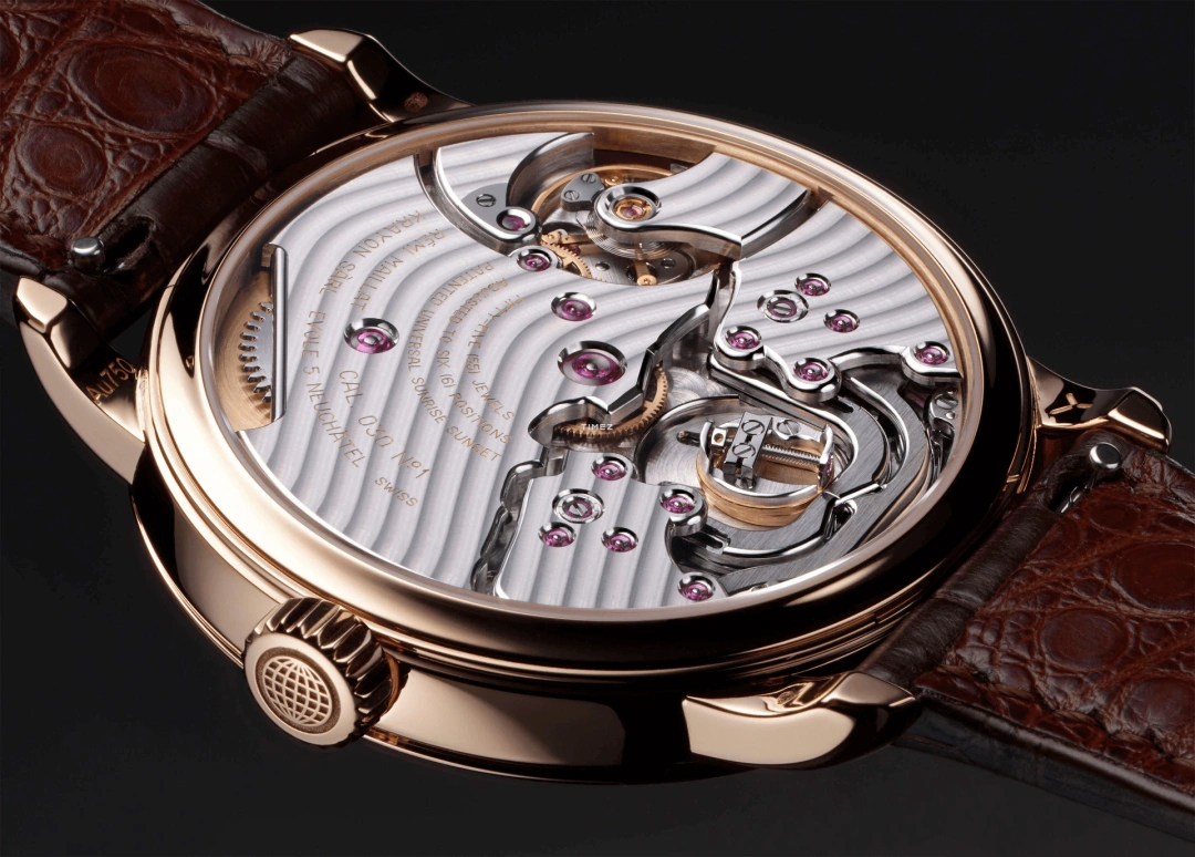 Krayon,Anywhere 39mm,39mm,Rose Gold,Cream,Handwound,Month,Day,Sun position/rising Time,Day / Night Indication,72hours,In-house Caliber,C030,C030-02