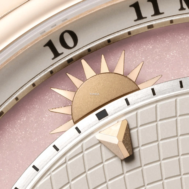 Krayon,Anywhere 39mm,39mm,Rose Gold,Cream,Handwound,Month,Day,Sun position/rising Time,Day / Night Indication,72hours,In-house Caliber,C030,C030-22