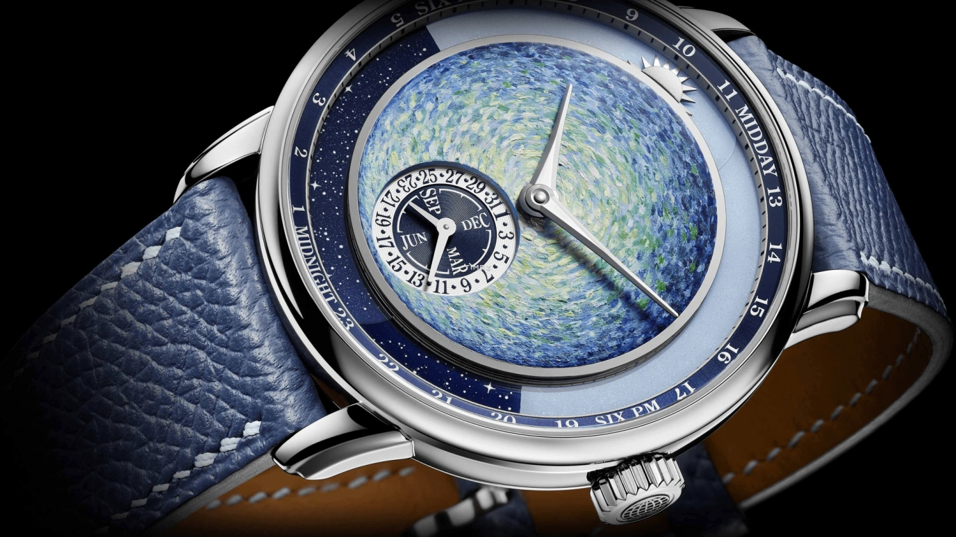 Krayon,Anywhere 39mm,39mm,Titanium,Blue,Handwound,Month,Day,Sun position/rising Time,Day / Night Indication,72hours,In-house Caliber,Only Watch 2023
