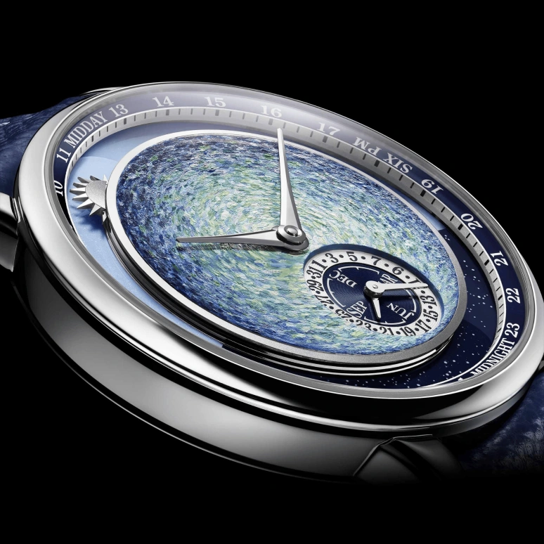 Krayon,Anywhere 39mm,39mm,Titanium,Blue,Handwound,Month,Day,Sun position/rising Time,Day / Night Indication,72hours,In-house Caliber,Only Watch 2023