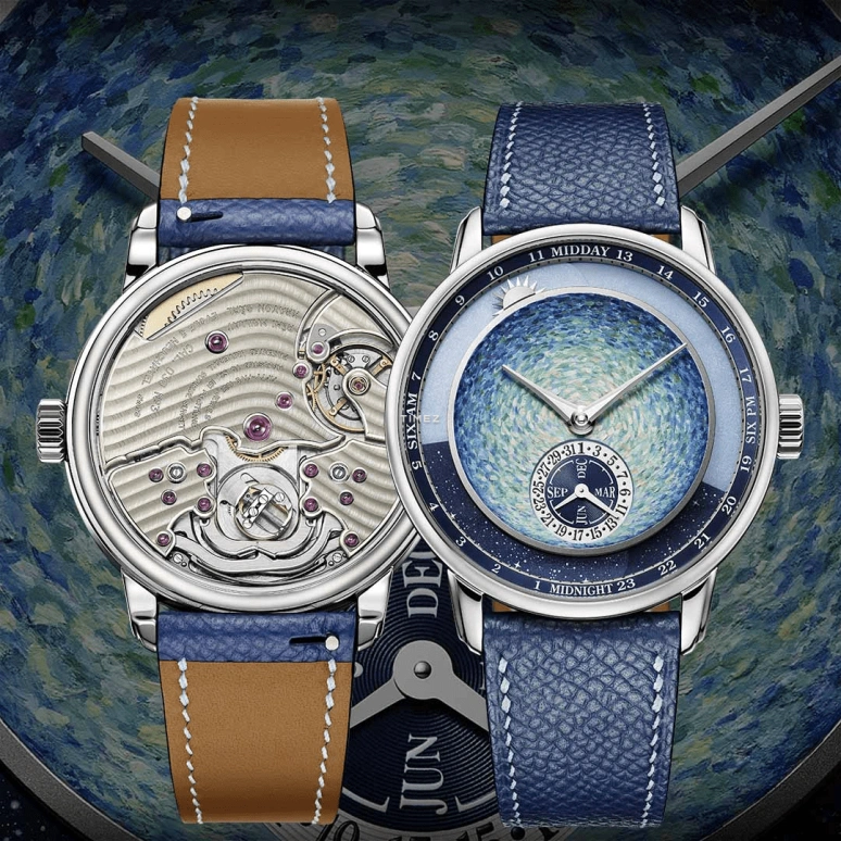 Krayon,Anywhere 39mm,39mm,Titanium,Blue,Handwound,Month,Day,Sun position/rising Time,Day / Night Indication,72hours,In-house Caliber,Only Watch 2023
