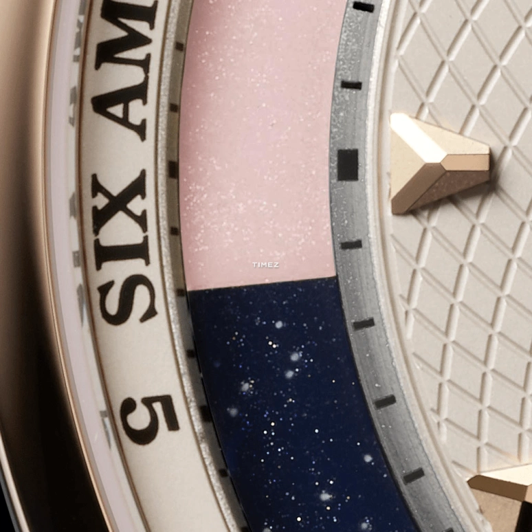 Krayon,Anywhere 39mm,39mm,Rose Gold,Cream,Handwound,Month,Day,Sun position/rising Time,Day / Night Indication,72hours,In-house Caliber,C030,C030-22