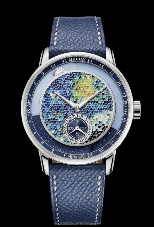 Krayon,Anywhere 39mm,39mm,Platinum,Multi-Color,Handwound,Month,Day,Sun position/rising Time,Day / Night Indication,72hours,In-house Caliber,Jean Todt