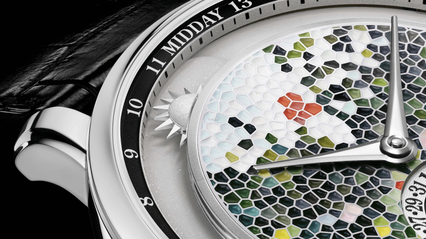 Krayon,Anywhere 39mm,39mm,Platinum,Multi-Color,Handwound,Month,Day,Sun position/rising Time,Day / Night Indication,72hours,In-house Caliber,Arborea
