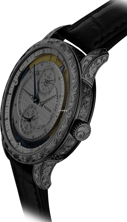 Krayon,Everywhere 43mm,43mm,White Gold,Silver,Automatic,Month,Day,Sun position/rising Time,Function Selector,72hours,In-house Caliber,Full Engraved