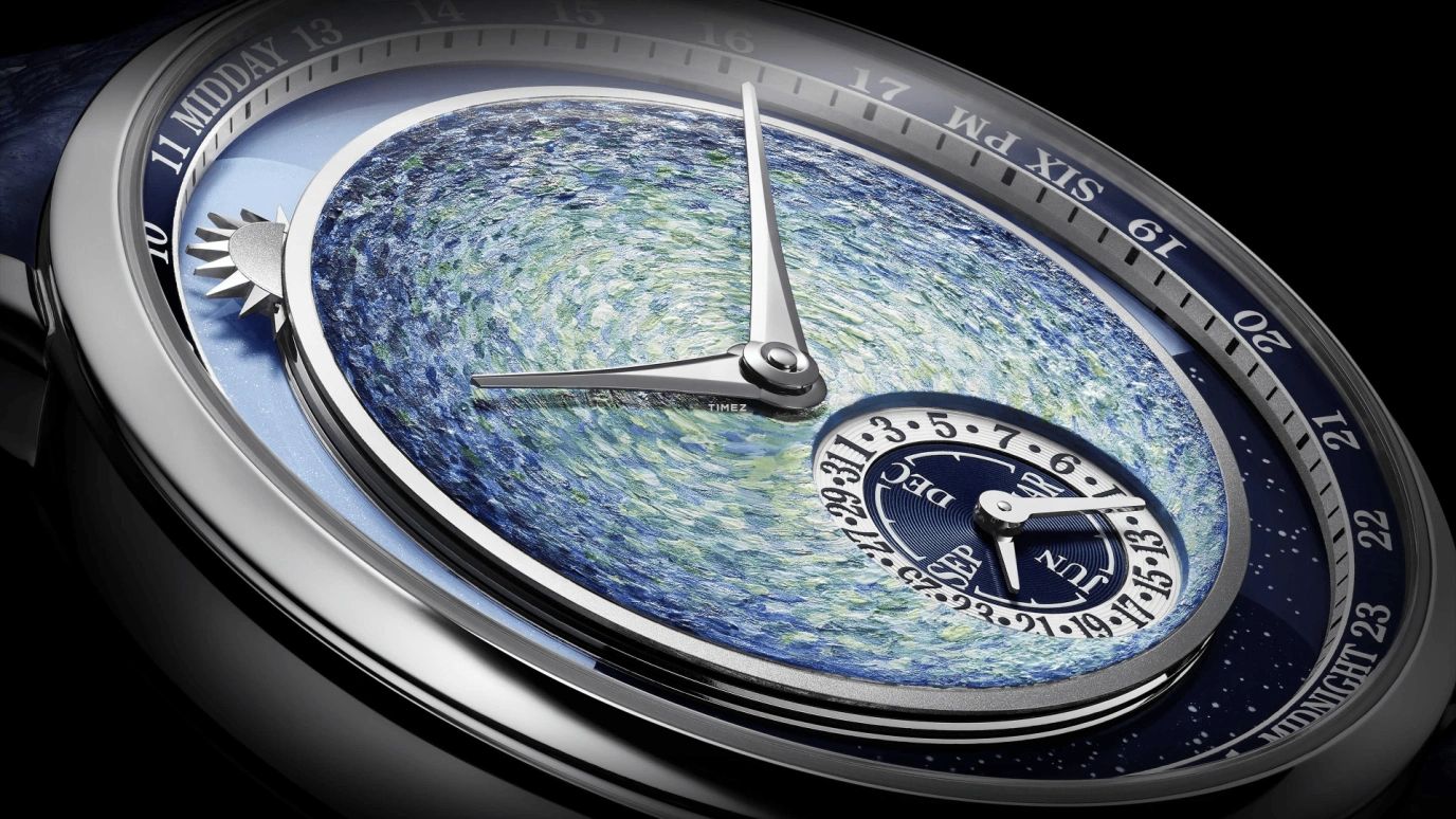 Krayon,Anywhere 39mm,39mm,Titanium,Blue,Handwound,Month,Day,Sun position/rising Time,Day / Night Indication,72hours,In-house Caliber,Only Watch 2023