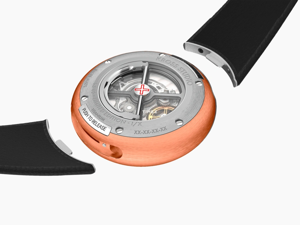 Kross Studio,KS 05 45mm,45mm,Pink Gold,Blue,Handwound,Tourbillon,120hours,KS05,KS05-5N-AVBL
