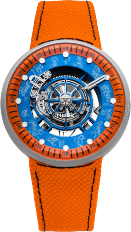 Kross Studio,Collector Set 45mm,45mm,Titanium,Blue,Orange,Handwound,Tourbillon,120hours,SJBBT21