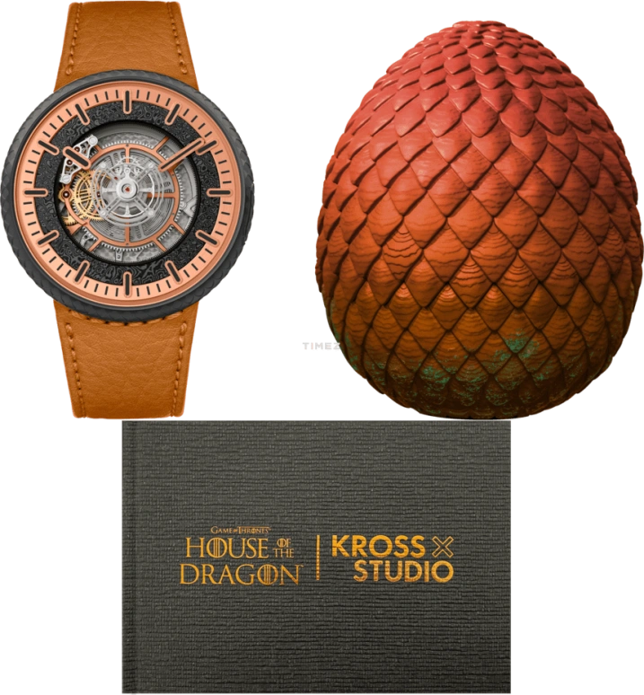 Kross Studio,Game of Thrones 45mm,45mm,Titanium,Orange,Black,Handwound,Tourbillon,120hours,GTDGT,GTDGT-SFY24