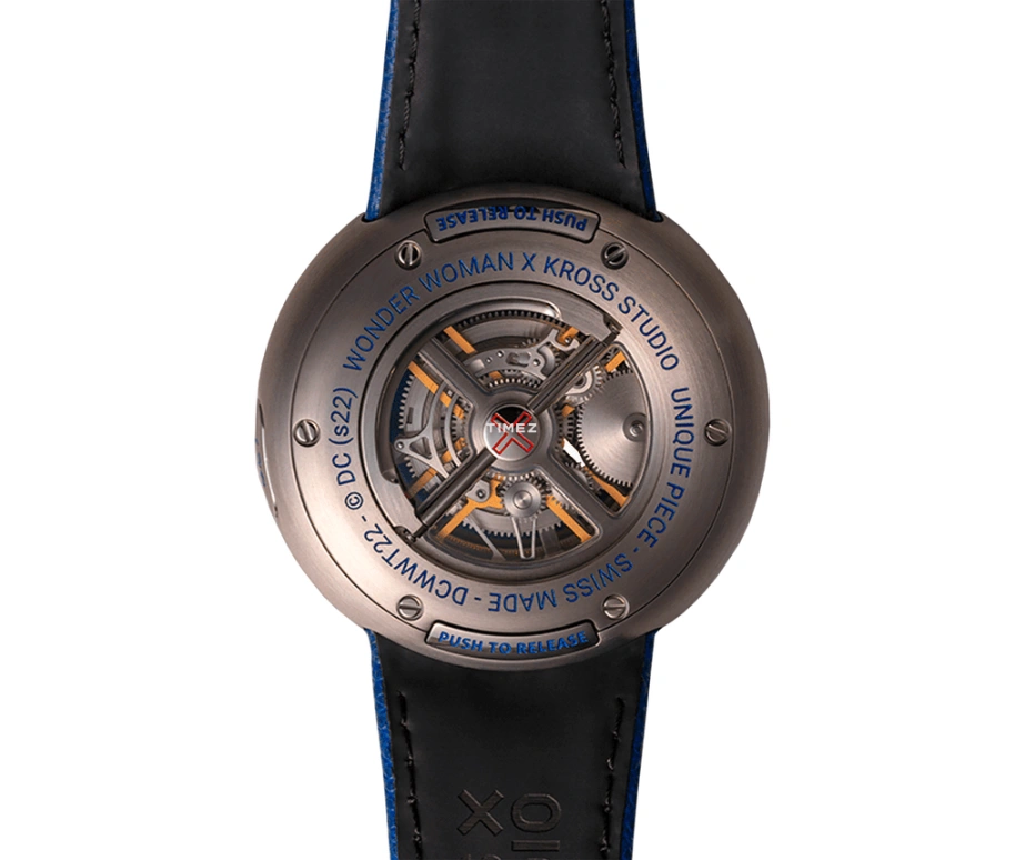Kross Studio,Legacy Milestone 45mm,45mm,Titanium,Dual,Blue,Silver,Handwound,Tourbillon,120hours,DCWWT22