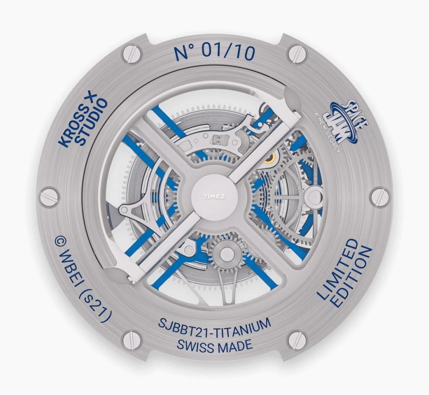 Kross Studio,Collector Set 45mm,45mm,Titanium,Blue,Orange,Handwound,Tourbillon,120hours,SJBBT21