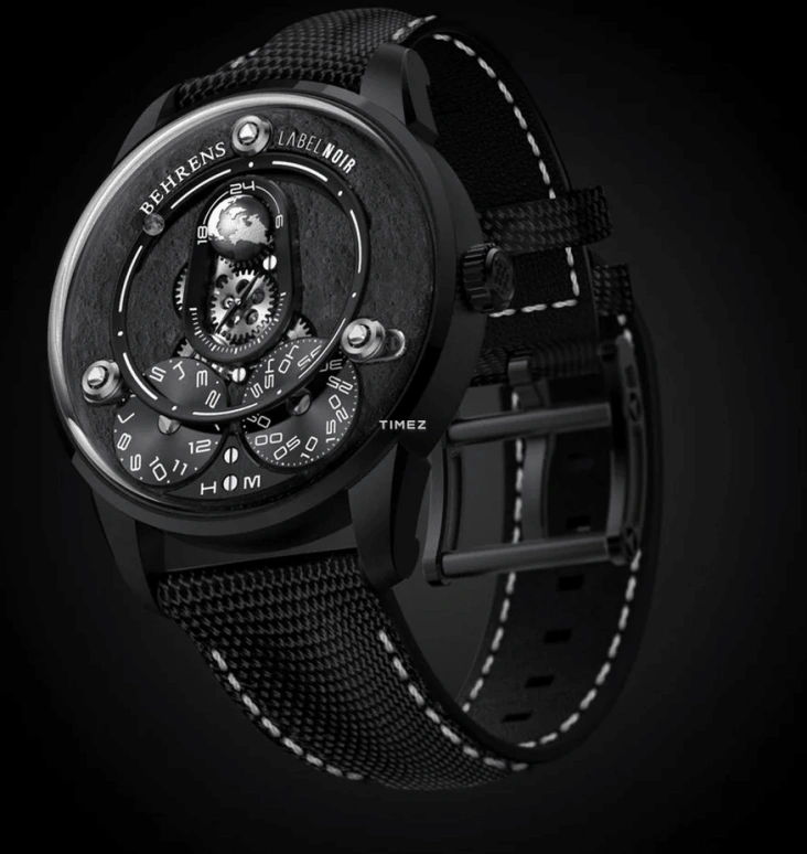 Label Noir,Other 42mm,42mm,Titanium,Black,Automatic,day-night-indication,LN BH01