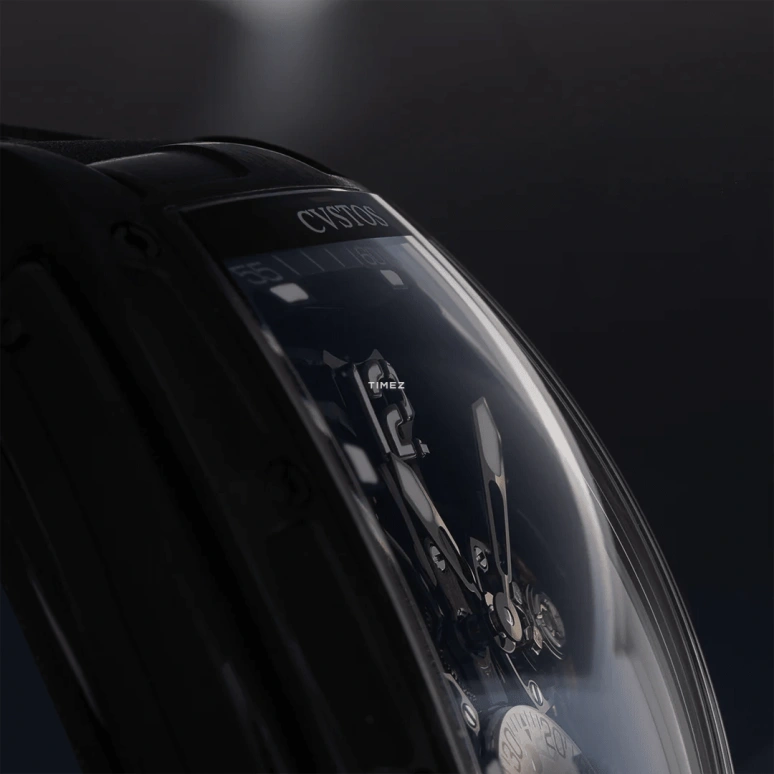 Label Noir,Other 41mm,41mm,Titanium,Grey,White,Automatic,Tourbillon,Sapphire,Glass,LN CV01