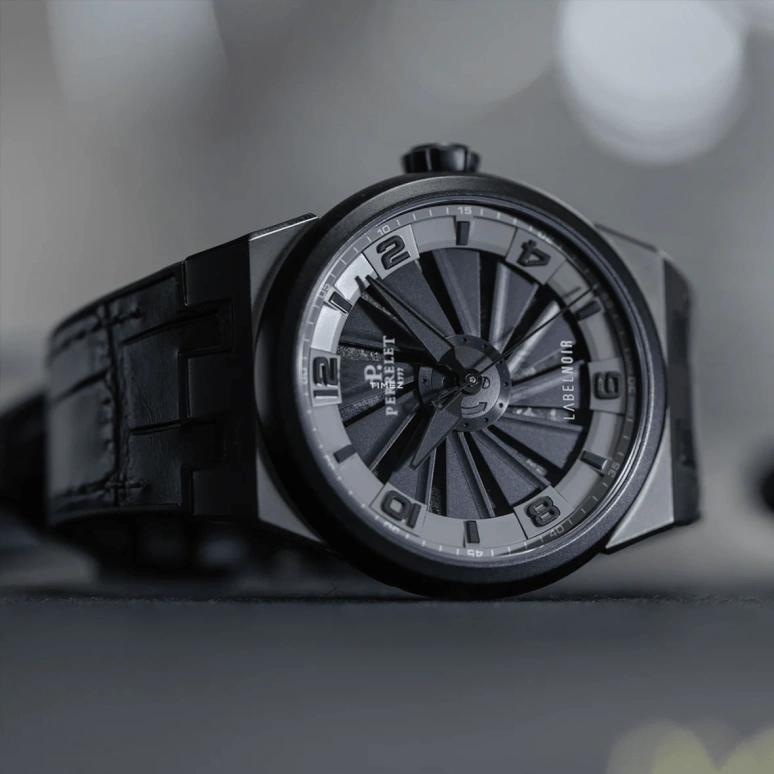 Label Noir,Other 44mm,44mm,Stainless Steel,Black,Grey,Automatic,42hours,Sapphire,Crystal Glass,LN PE01