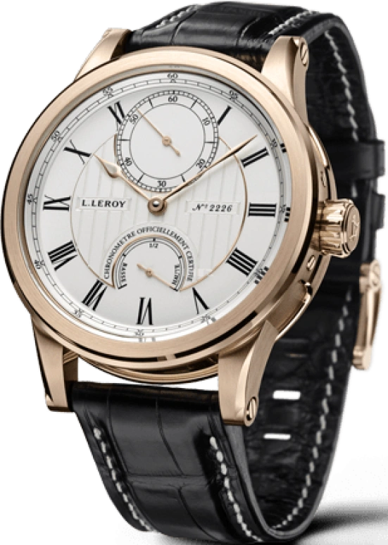 Leroy,Marine Range 43mm,43mm,Pink Gold,Silver,Automatic,Power Reserve Indicator,42hours,LL201,LL201/1