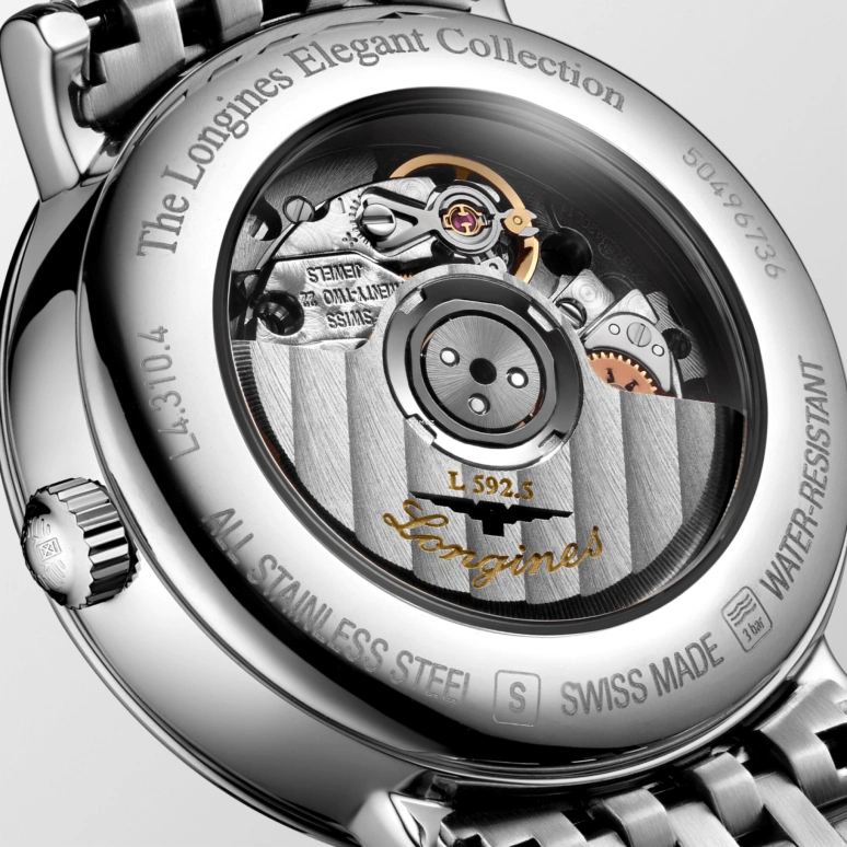 Longines,Elegant 29mm,29mm,Stainless Steel,Blue,Automatic,Day,40hours,L4,L4.310.4.90.6