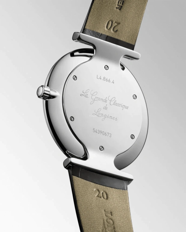 Longines,Elegant 38mm,38mm,Stainless Steel,Black,White,Quartz,In-house Caliber,Sapphire,L4,L4.866.4.11.2