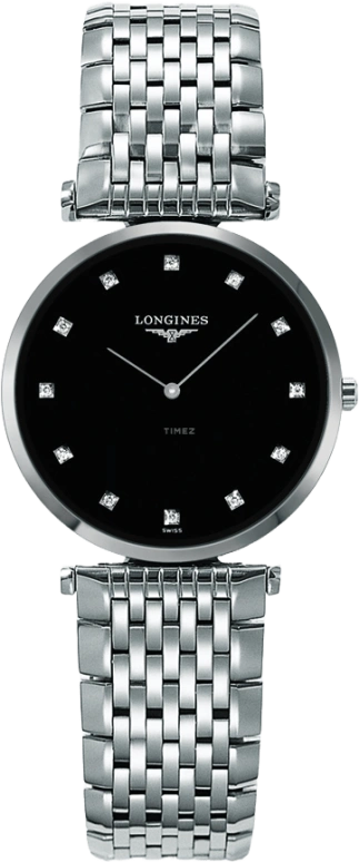 Longines,La Grande Classique 29mm,29mm,Stainless Steel,Black,Quartz,Perpetual Calendar,In-house Caliber,L4,L4.512.4.58.6