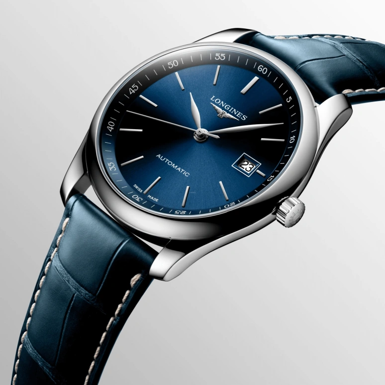 Longines,Master 40mm,40mm,Stainless Steel,Blue,Automatic,Date,65hours,L2,L2.793.4.92.0