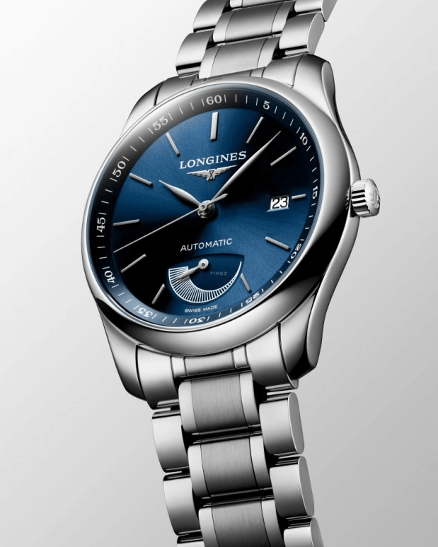 Longines,Master 40mm,40mm,Stainless Steel,Blue,Automatic,Date,Power Reserve Indicator,L2,L2.908.4.92.6