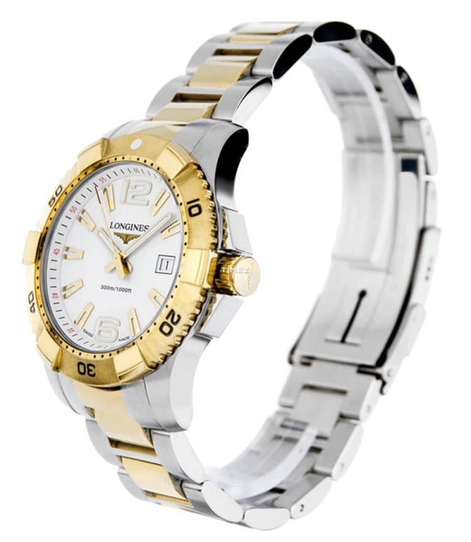 Longines,HydroConquest 39mm,39mm,Stainless Steel,White,Quartz,Day,26280hours,L3,L3.647.3.16.7