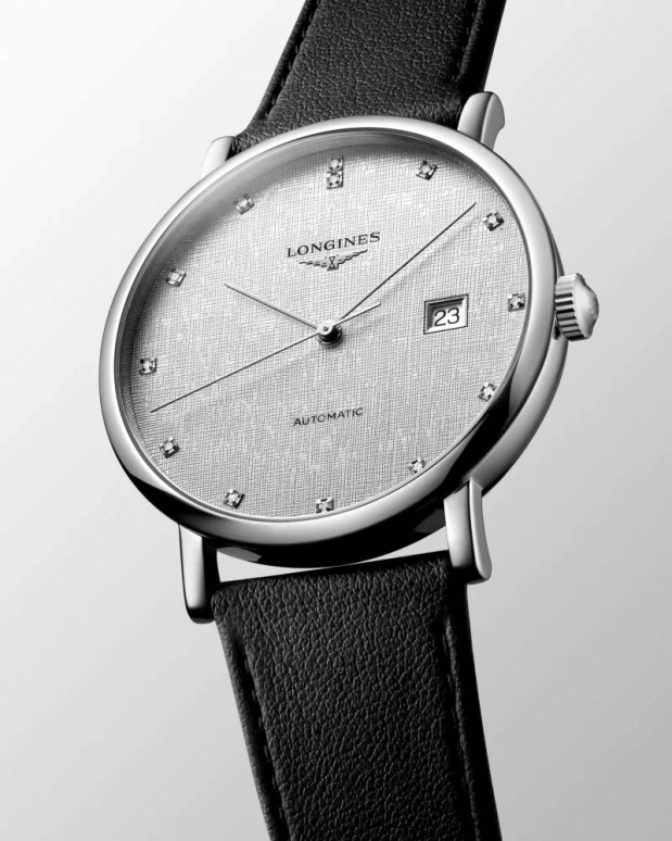 Longines,Elegant 41mm,41mm,Stainless Steel,Silver,Automatic,Date,64hours,L4,L4.911.4.77.2