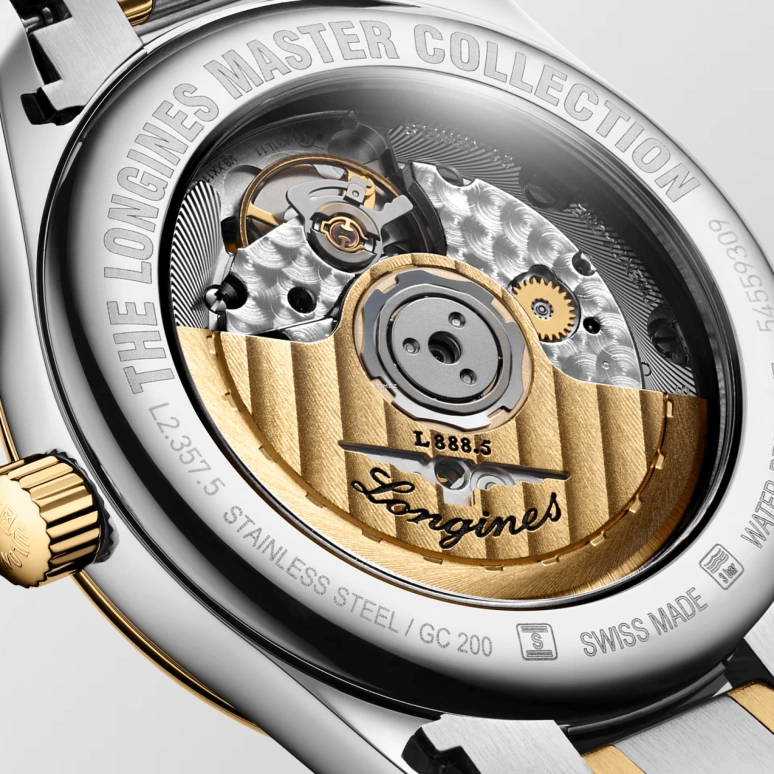 Longines,Master 34mm,34mm,Stainless Steel,Silver,Automatic,72hours,In-house Caliber,L2,L2.357.5.72.7