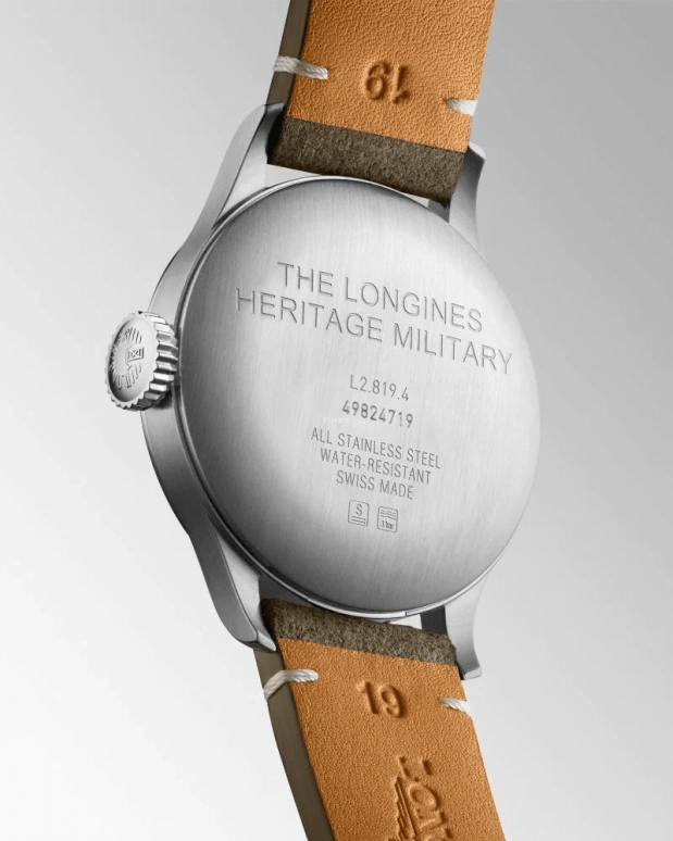 Longines,Heritage Classic 38.50mm,38.50mm,Stainless Steel,Beige,Automatic,Date,65hours,L2,L2.819.4.93.2