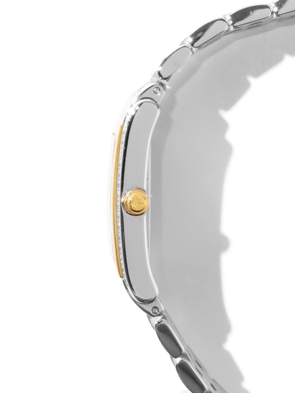 Longines,DolceVita 32x21mm,32x21mm,Yellow Gold,Stainless Steel,White,Quartz,In-house Caliber,Sapphire,Crystal Glass,L5,L5.502.5.29.6