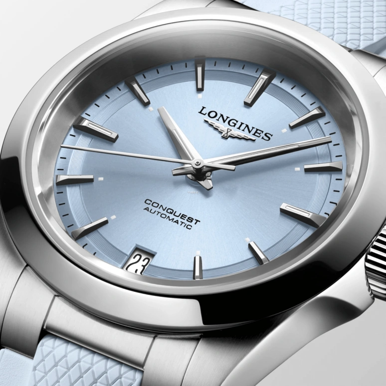 Longines,Sport 34mm,34mm,Stainless Steel,Blue,Automatic,Day,Anti-magnetic,L3,L3.430.4.92.9