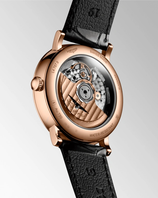 Longines,Elegant 37mm,37mm,Rose Gold,White,Automatic,Day,65hours,L4,L4.787.8.12.4