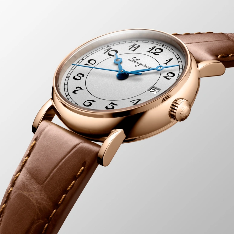 Longines,Heritage Classic 26.40mm,26.40mm,Pink Gold,White,Automatic,Date,40hours,L4,L4.267.8.73.2
