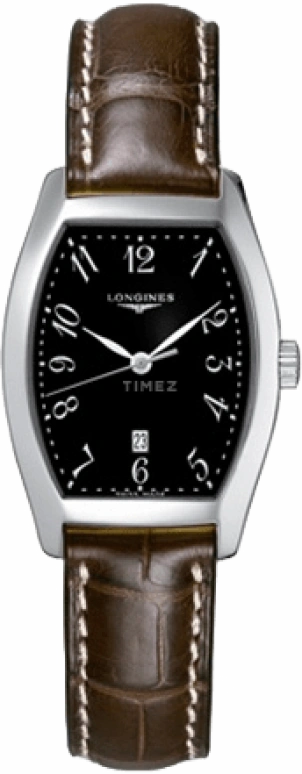 Longines,Evidenza 26mm,26mm,Stainless Steel,Black,Quartz,Date,Jumping Minutes,L2,L2.155.4.53.5