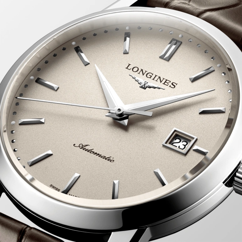 Longines,1832 40mm,40mm,Stainless Steel,Beige,Automatic,Date,64hours,L4,L4.825.4.92.2