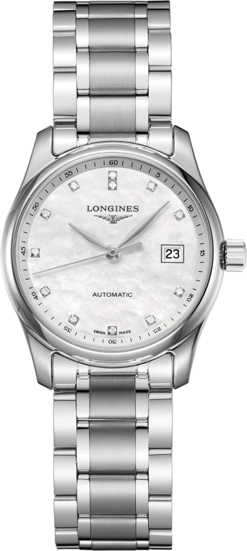 Longines,Master 29mm,29mm,Stainless Steel,White,Automatic,Date,40hours,L2,L2.257.4.87.6