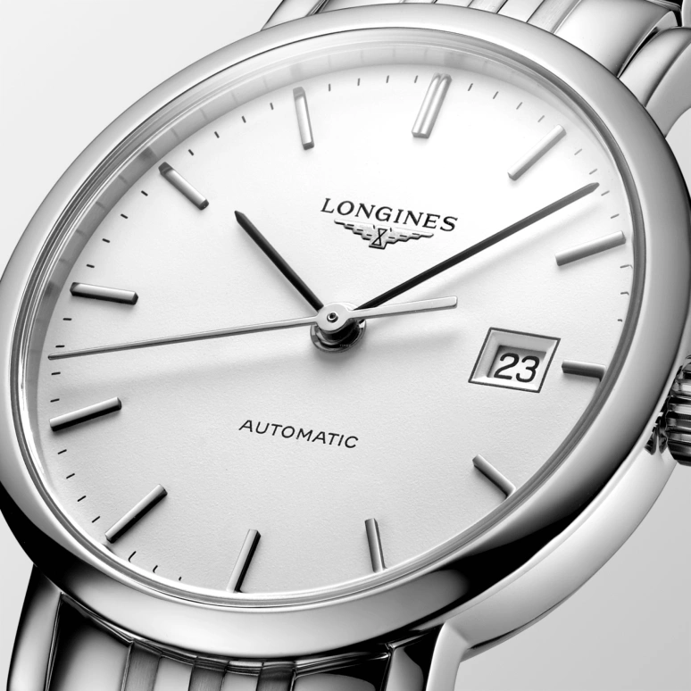 Longines,Elegant 29mm,29mm,Stainless Steel,White,Automatic,Date,40hours,L4,L4.310.4.12.6
