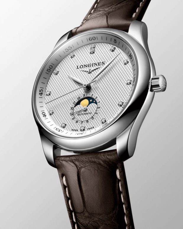 Longines,Master 40mm,40mm,Stainless Steel,Silver,Automatic,Moonphase,Day,L2,L2.909.4.77.3