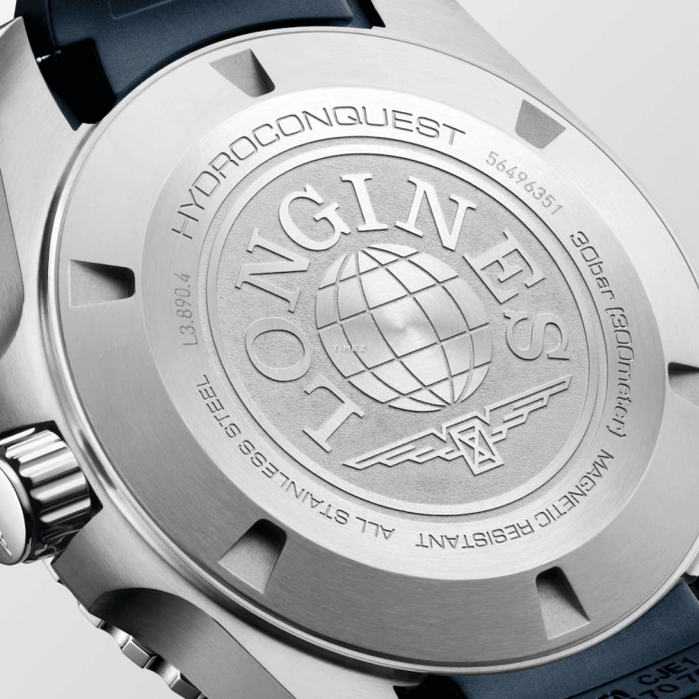 Longines,HydroConquest 43mm,43mm,Stainless Steel,Blue,Automatic,Day,Dule Time,Anti-magnetic,L3,L3.890.4.96.9