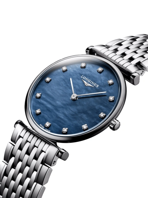 Longines,La Grande Classique 29mm,29mm,Stainless Steel,Blue,Quartz,In-house Caliber,Sapphire,Crystal Glass,L4,L4.512.4.81.6