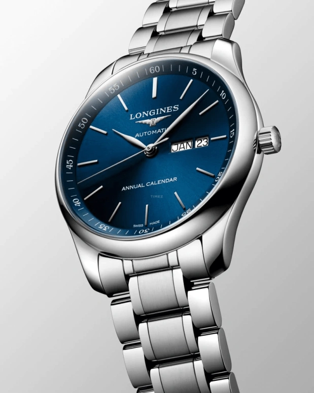Longines,Heritage Classic 42mm,42mm,Stainless Steel,Blue,Automatic,Annual Calendar,Month,Day,L2,L2.920.4.92.6