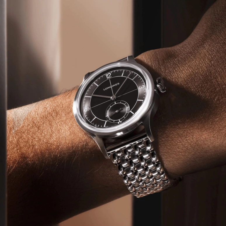 Longines,Heritage Classic 38.50mm,38.50mm,Stainless Steel,Black,Automatic,64hours,In-house Caliber,L2,L2.828.4.53.6